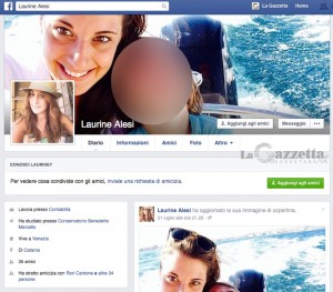 Il profilo falso su facebook con le foto rubate a Jessika Milardo