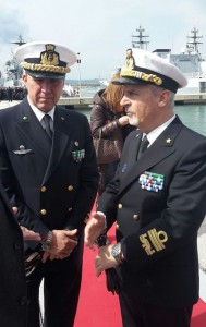 Da sx il contrammiraglio Nicola De Felice e l'ammiraglio di squadra Filippo Maria Foffi