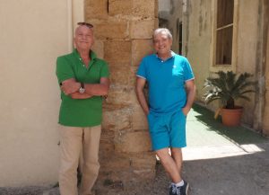 Romolo Maddaleni e Salvo Lentini, i due appassionati di storia locale autori della scoperta