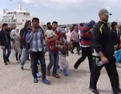 Sbarco di immigrati ad Augusta