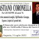 Necrologi – Si è spento il signor Sebastiano Coronella di anni 76